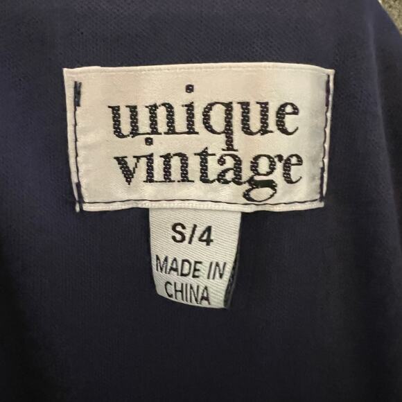 Unique Vintage Tropical Floral Wide Leg Jumpsuit Jumper Sz Small 4 - Picture 7 of 8